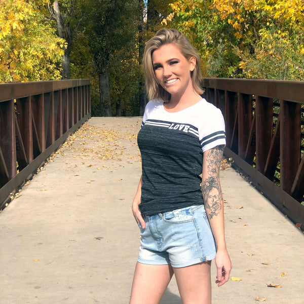 LOVE Varsity Stripe T-Shirt