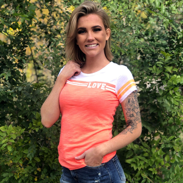 LOVE Varsity Stripe T-Shirt