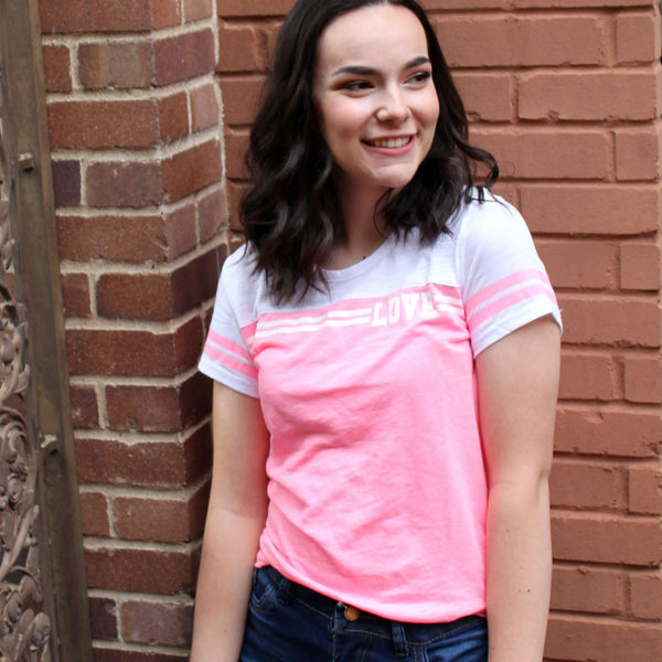 LOVE Varsity Stripe T-Shirt