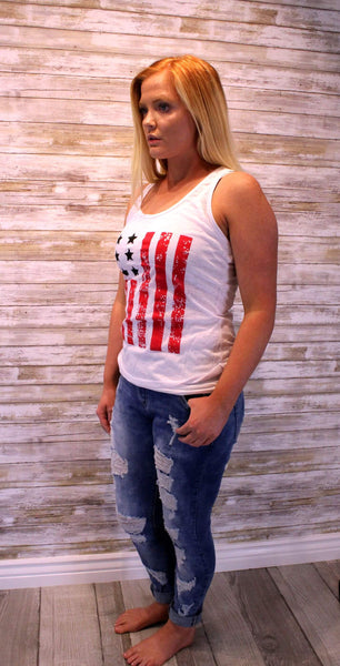 US Flag Tank Top T-Shirt