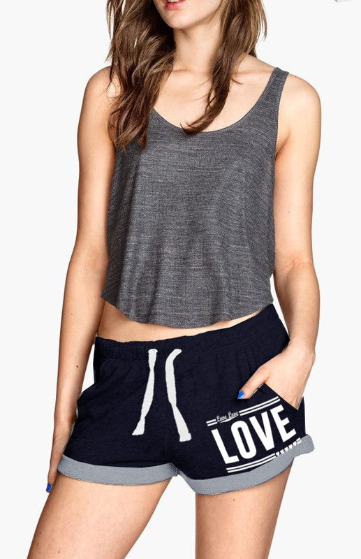 LOVE French Terry Shorts * PLUS SIZES *