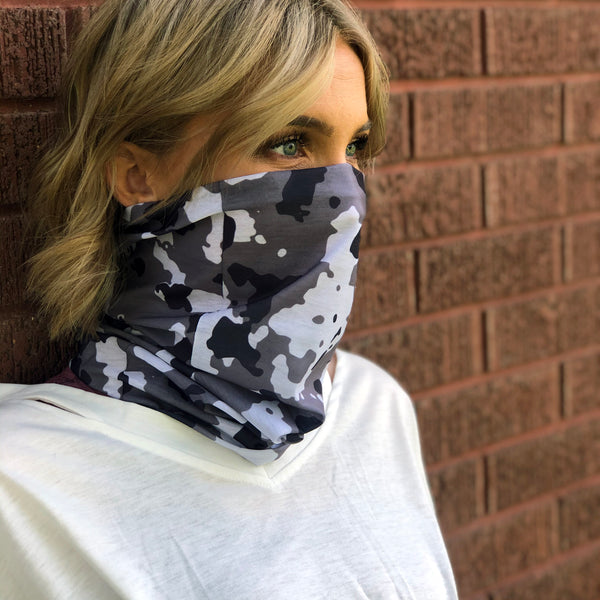 Snow Camo (Small Pattern) Face Mask, Neck Gaiter